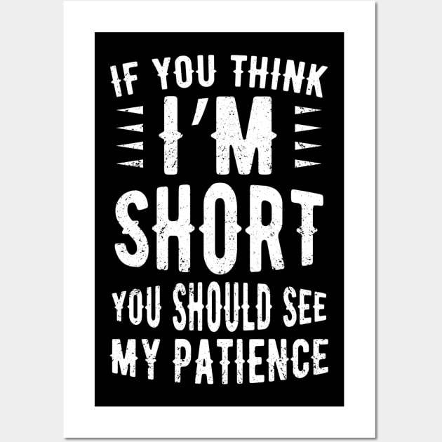 If You Think I'm Short You Should See My Patience Wall Art by Alennomacomicart